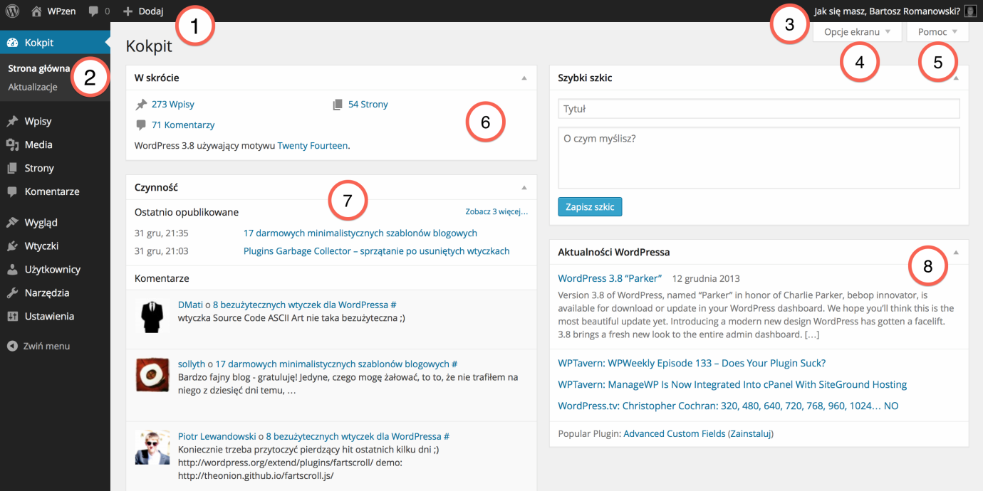 Panel Administracyjny - WordPress: Podręcznik Dla Początkujących