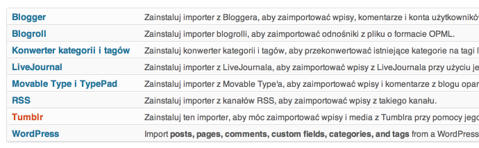 Tumblr - import