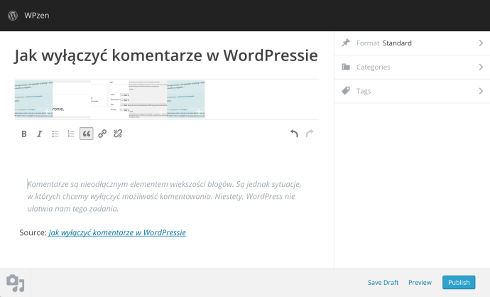 WordPress 4.2 - Press This