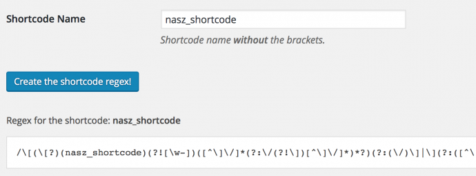 Shortcode Regex Finder
